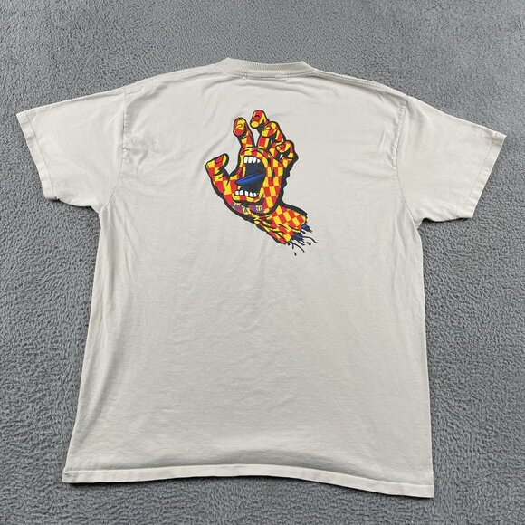 Santa Cruz T-Shirt Mens XXL Arch Checkered Screaming Hand Tee - Picture 2 of 6